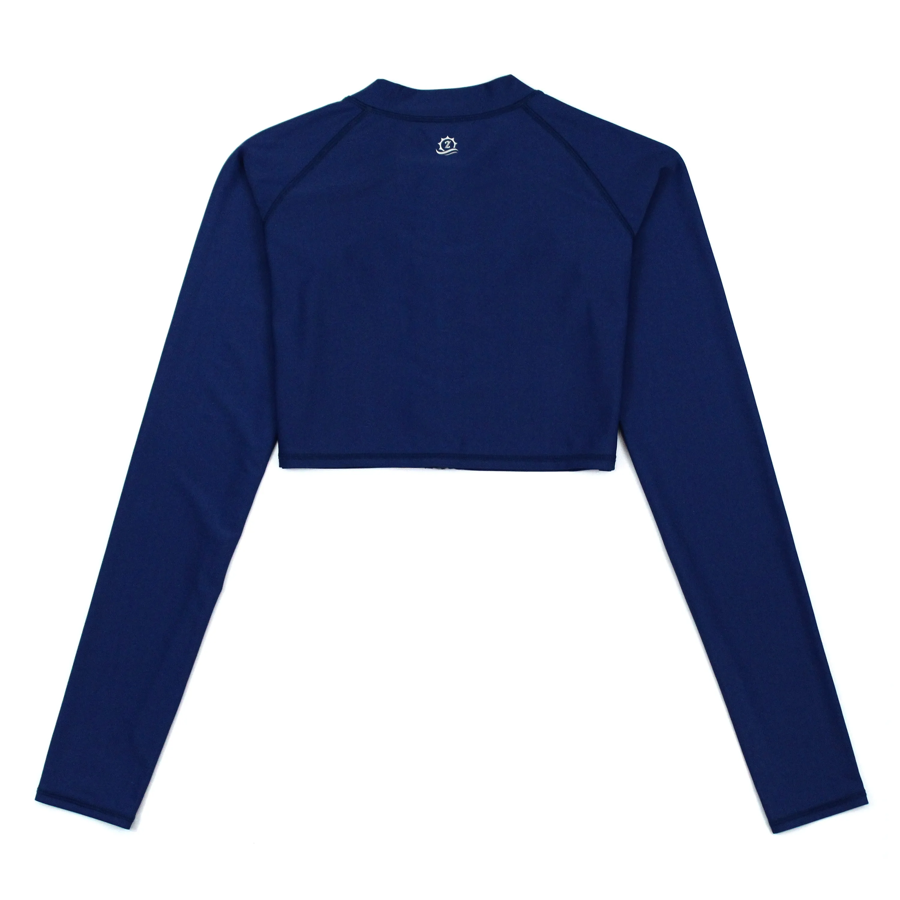 Women's Long Sleeve Crop Rash Guard | Navy
