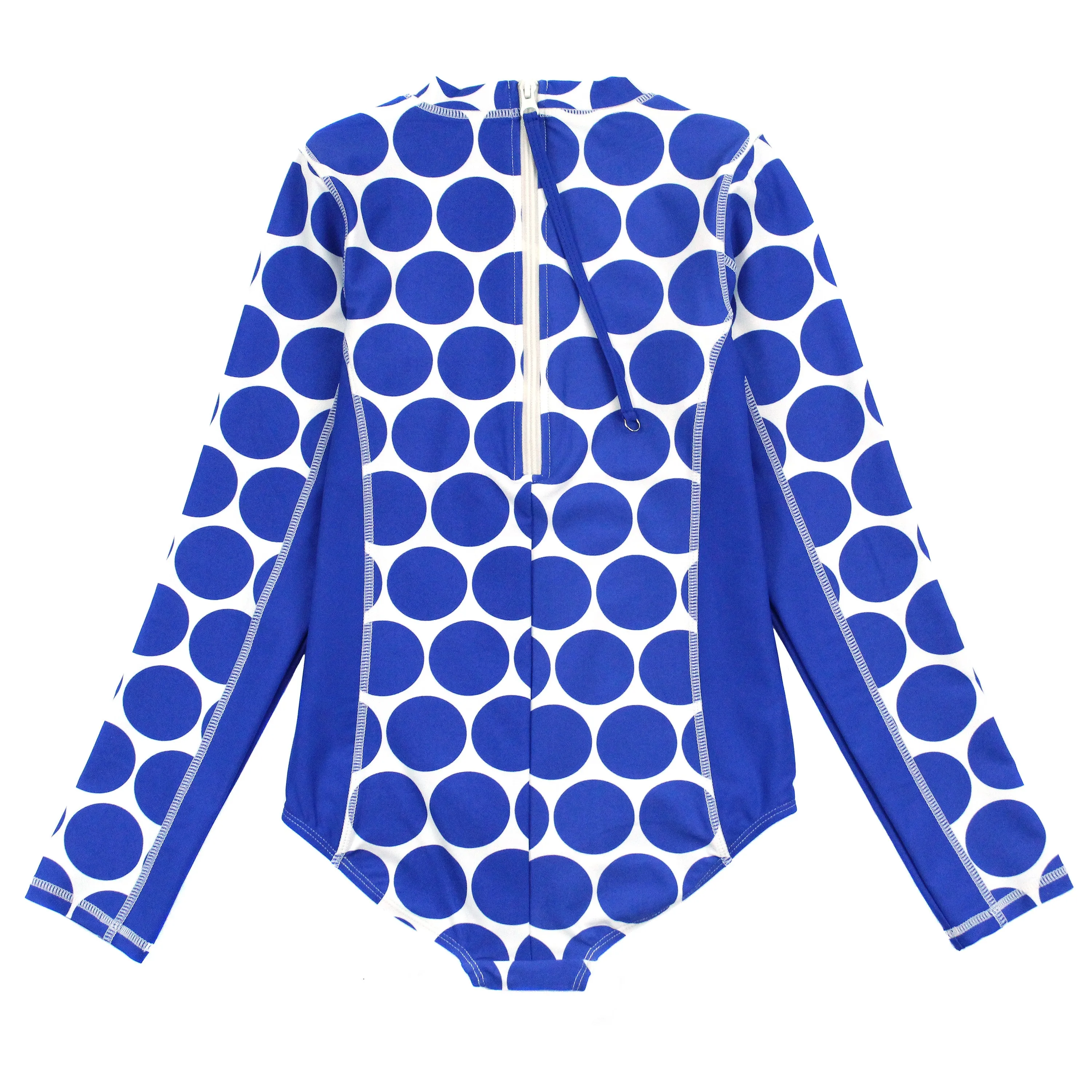 Women's Long Sleeve Surf Suit (One Piece Bodysuit) - "Oversized Dot