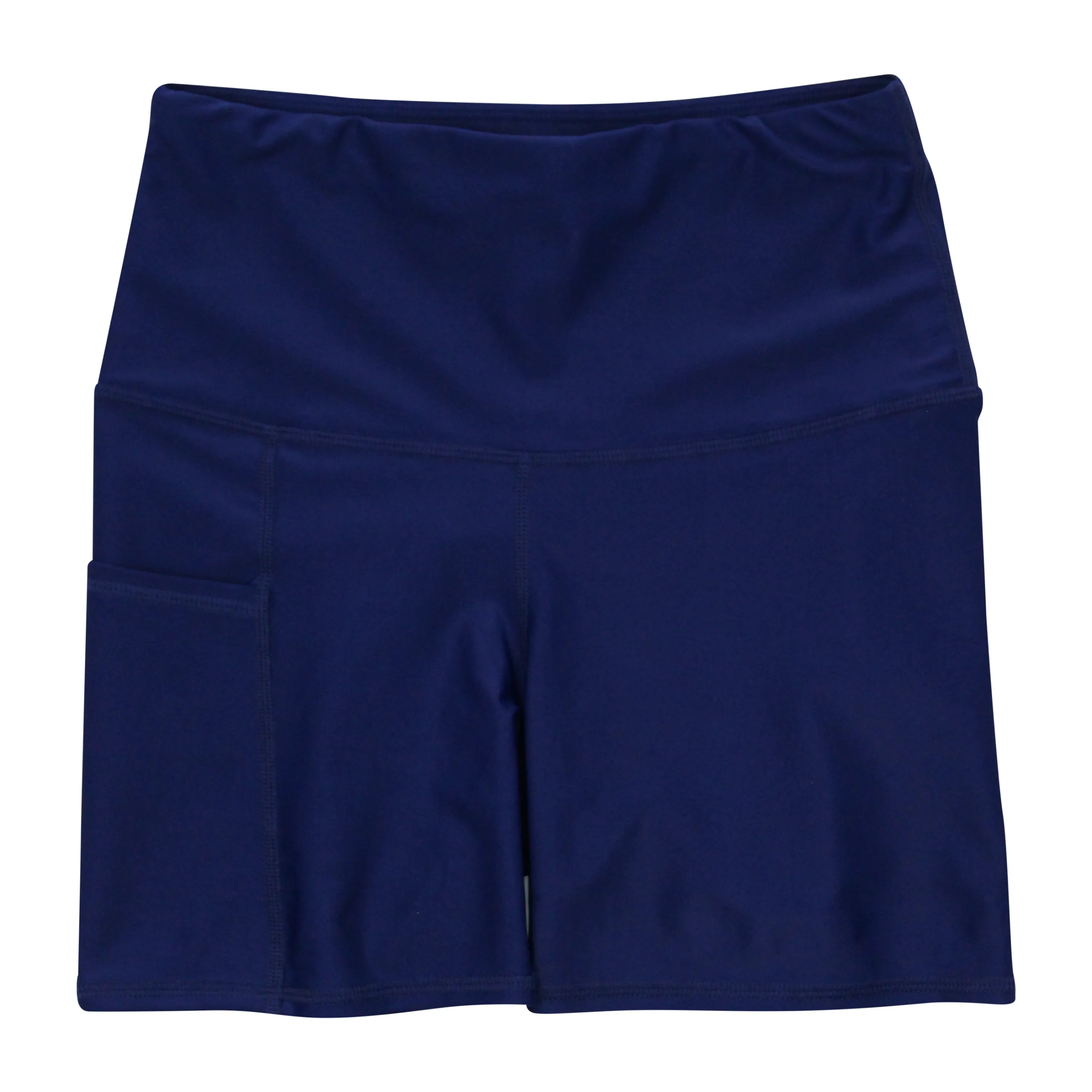 Women's Long Swim Bike Short with Pocket | Navy