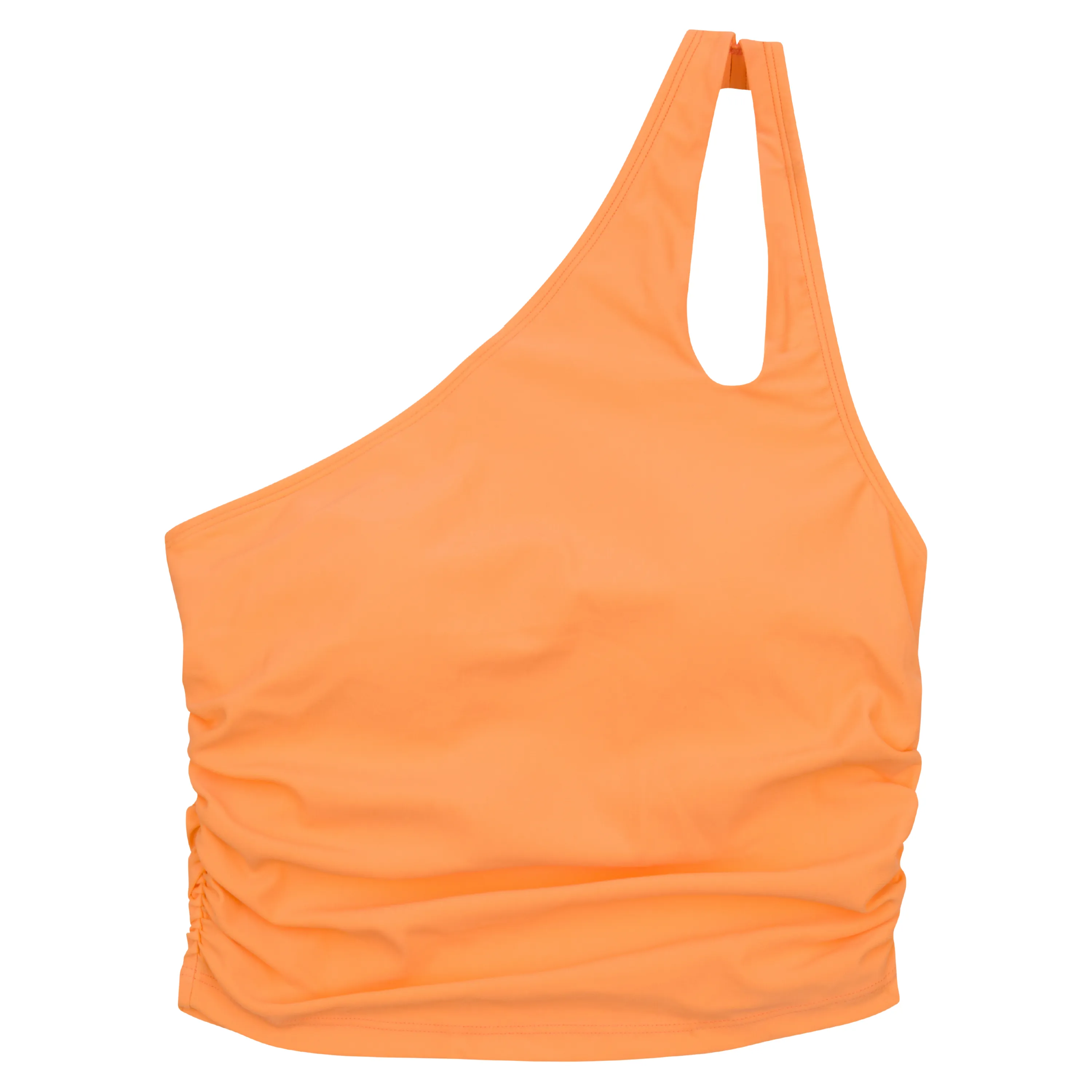 Womens One Shoulder Crop Tankini Top | Paradise Orange