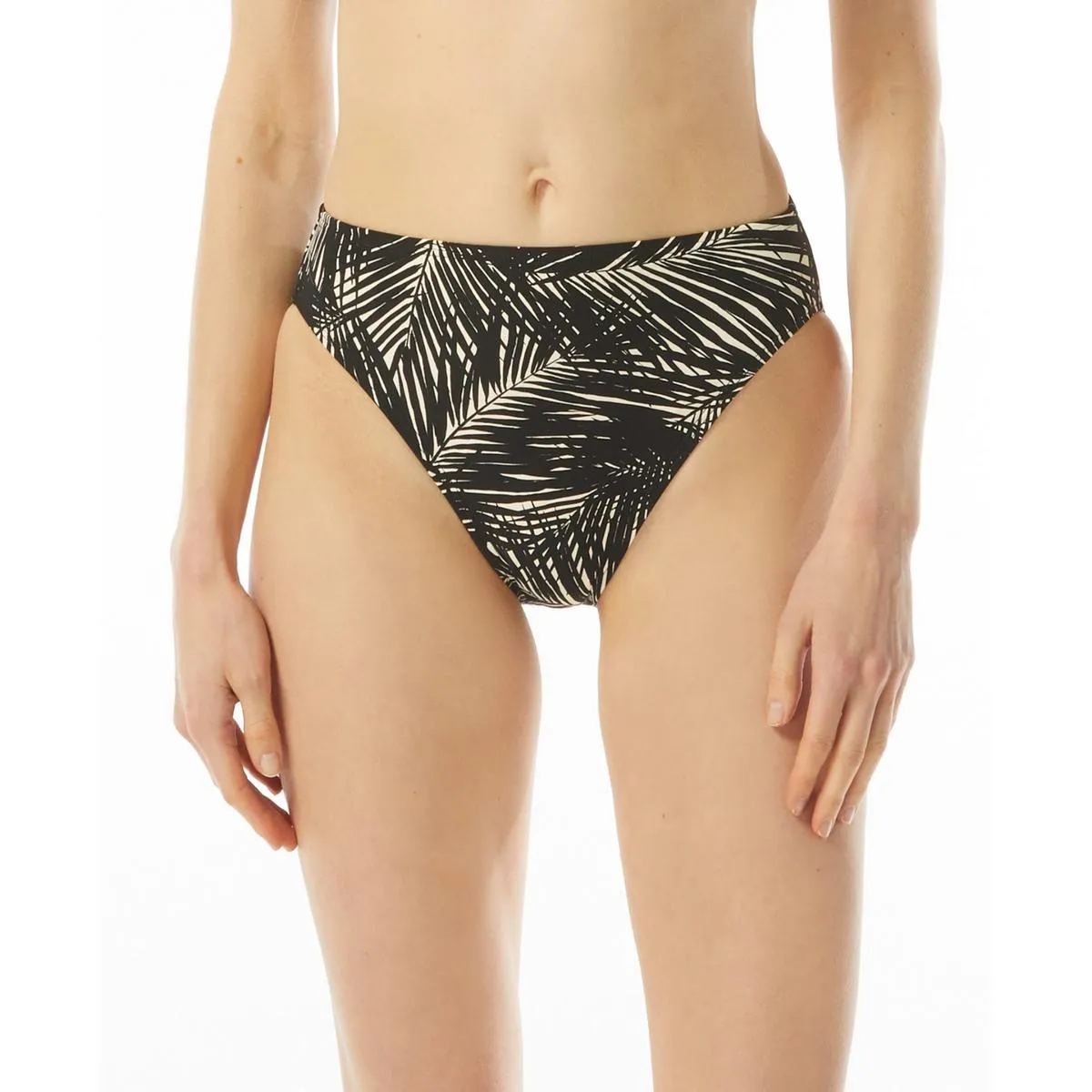 Womens Printed High-Waist Swim Bottom Separates