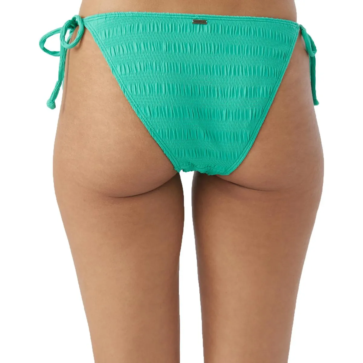 Womens Ribbed Side-Tie Swim Bottom Separates