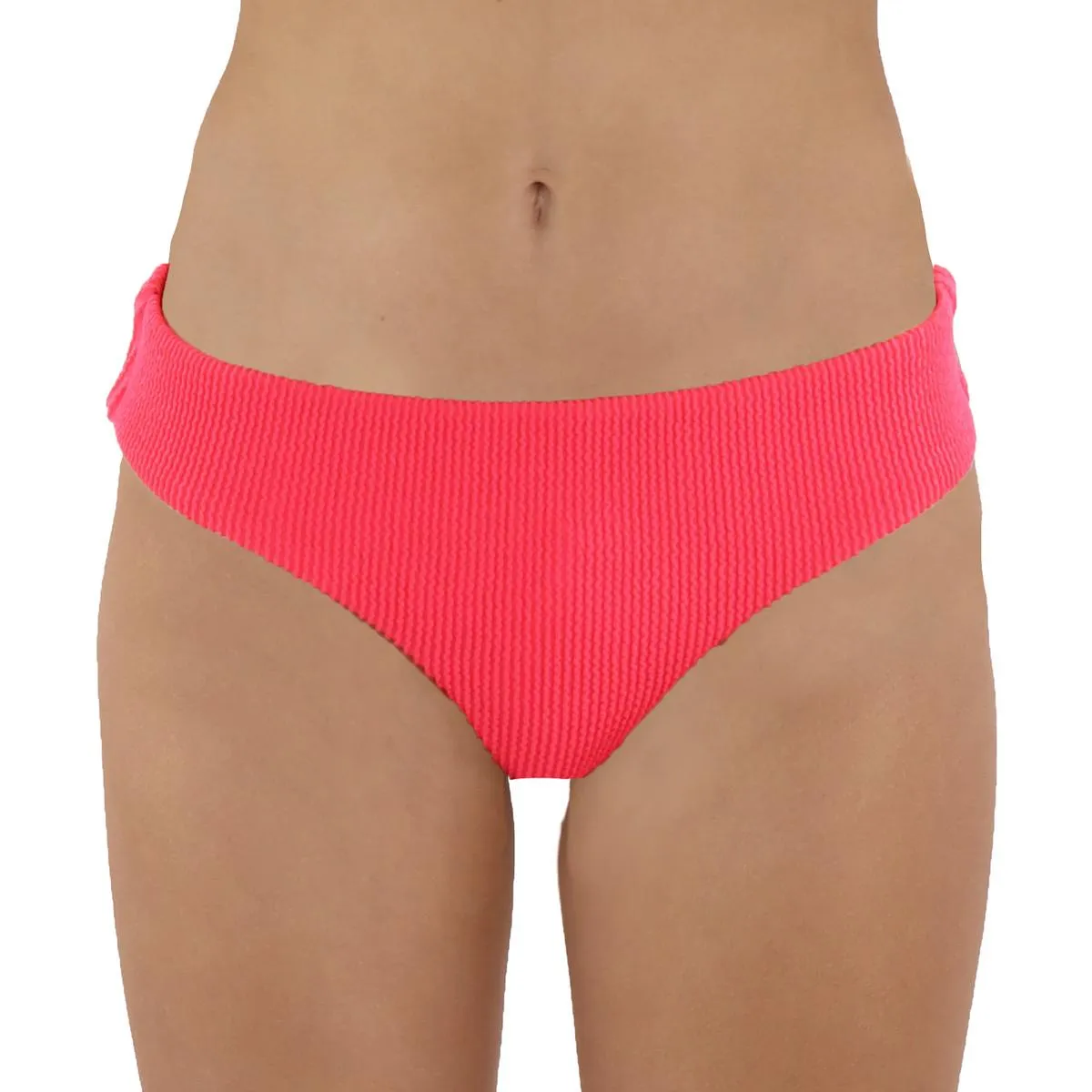 Womens Rinkled Bikini Swim Bottom Separates
