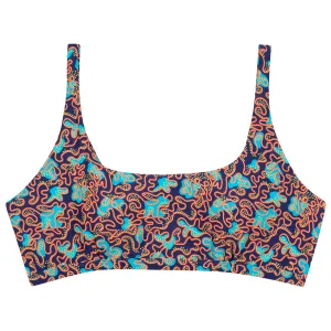 Women's Scoop Neck Bikini Top Plus Size | "Deep Dive"