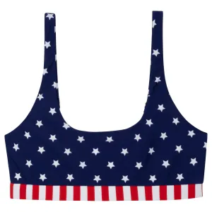 Women's Scoop Neck Bikini Top | "Americana"