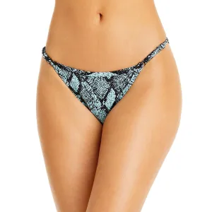 Womens Snake Print Adjustable Swim Bottom Separates