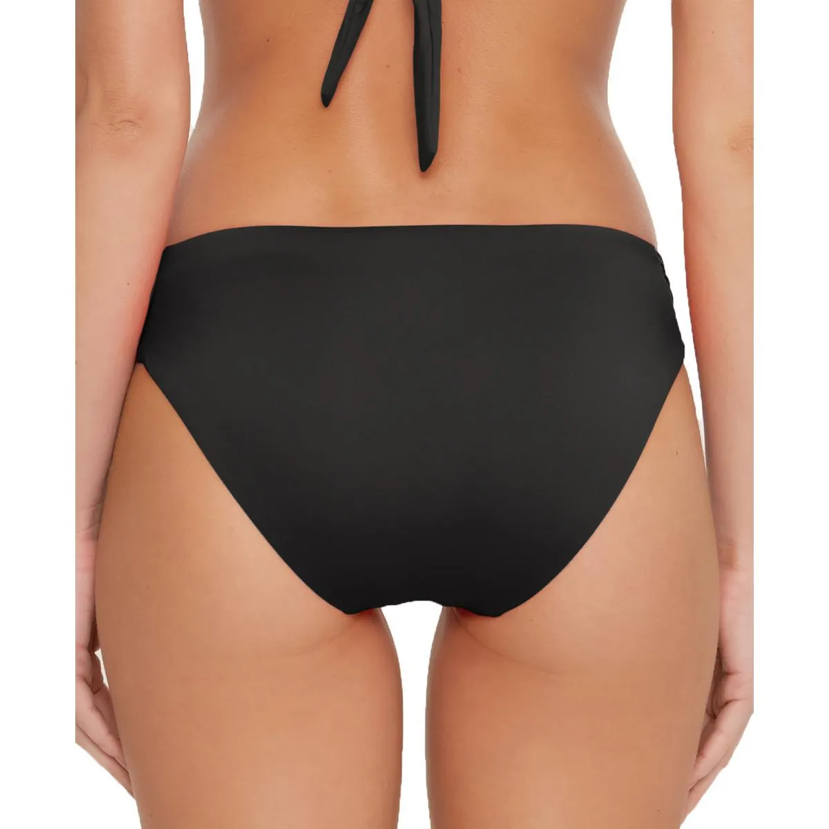 Womens Solid Nylon Swim Bottom Separates
