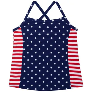 Womens Strappy A-Line Tankini Top | Americana