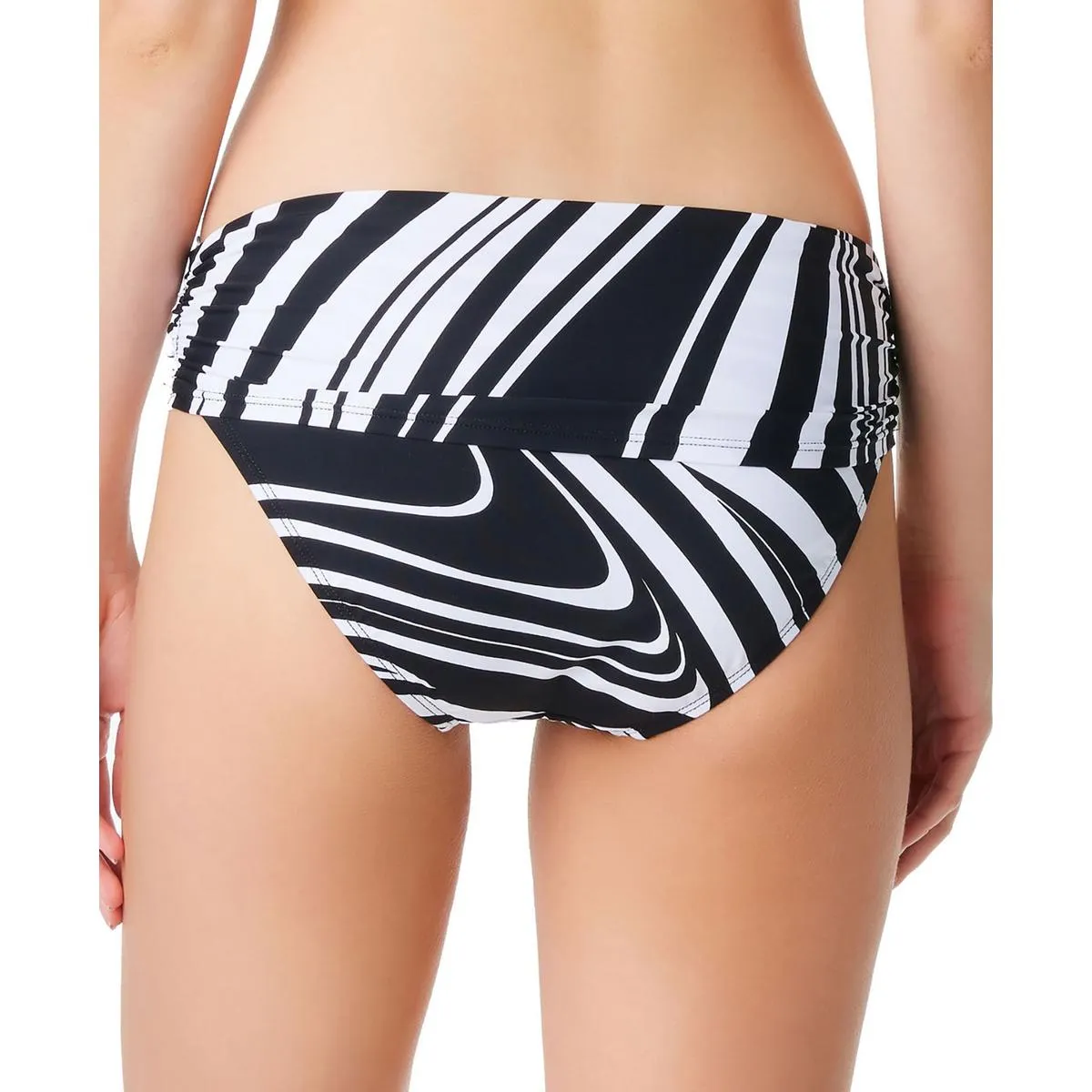 Womens Striped Hipster Swim Bottom Separates