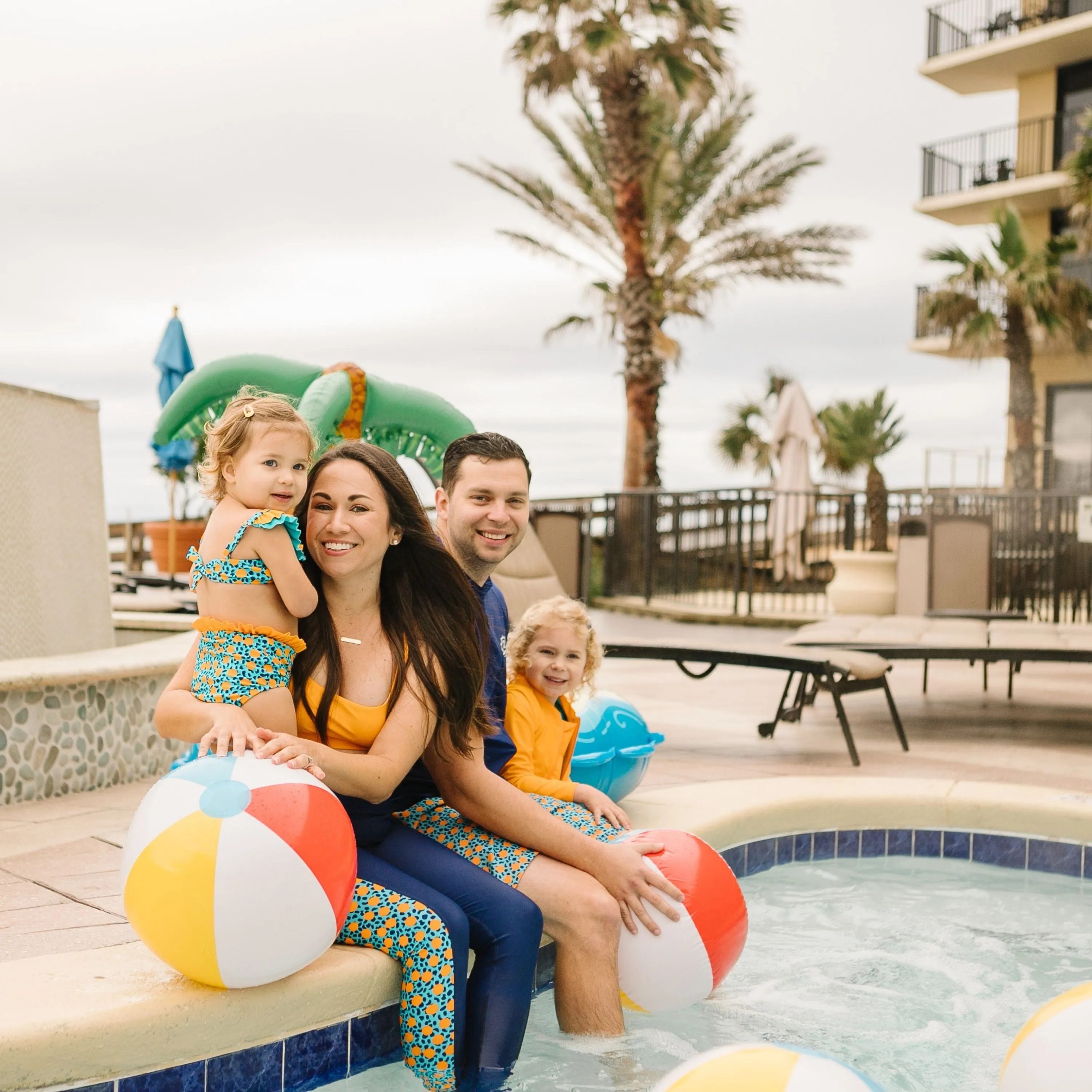 Women's Swim Pants  | "Geo Party